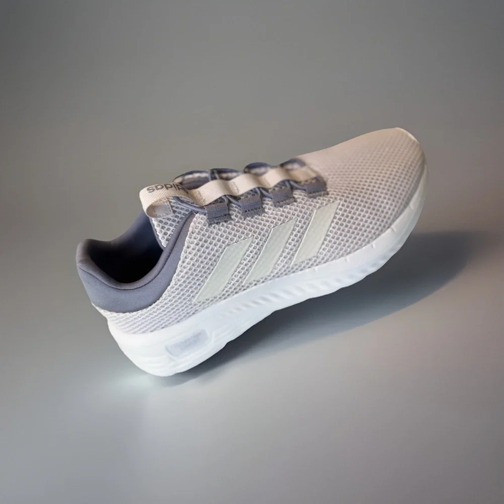 NWT Adidas Cloudfoam Comfy Shoes Gray/Silver Violet Women's Size 9.5